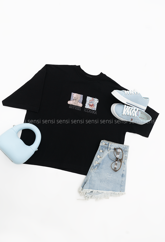 تیشرت تدی برجسته باکسی کد1006341